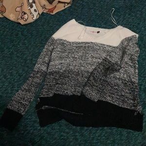 V-neck Ombre Sweater